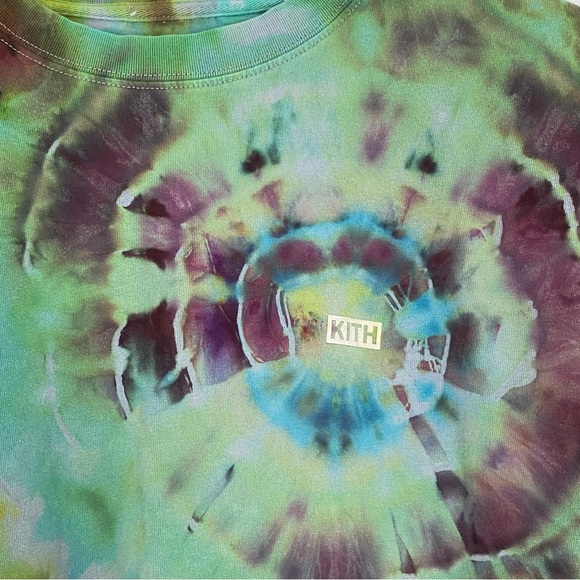 KITH Tie Dye Tee Tshirt Mens Size XL Long Sleeve Shirt Crewneck Custom Upcycled - Picture 8 of 11
